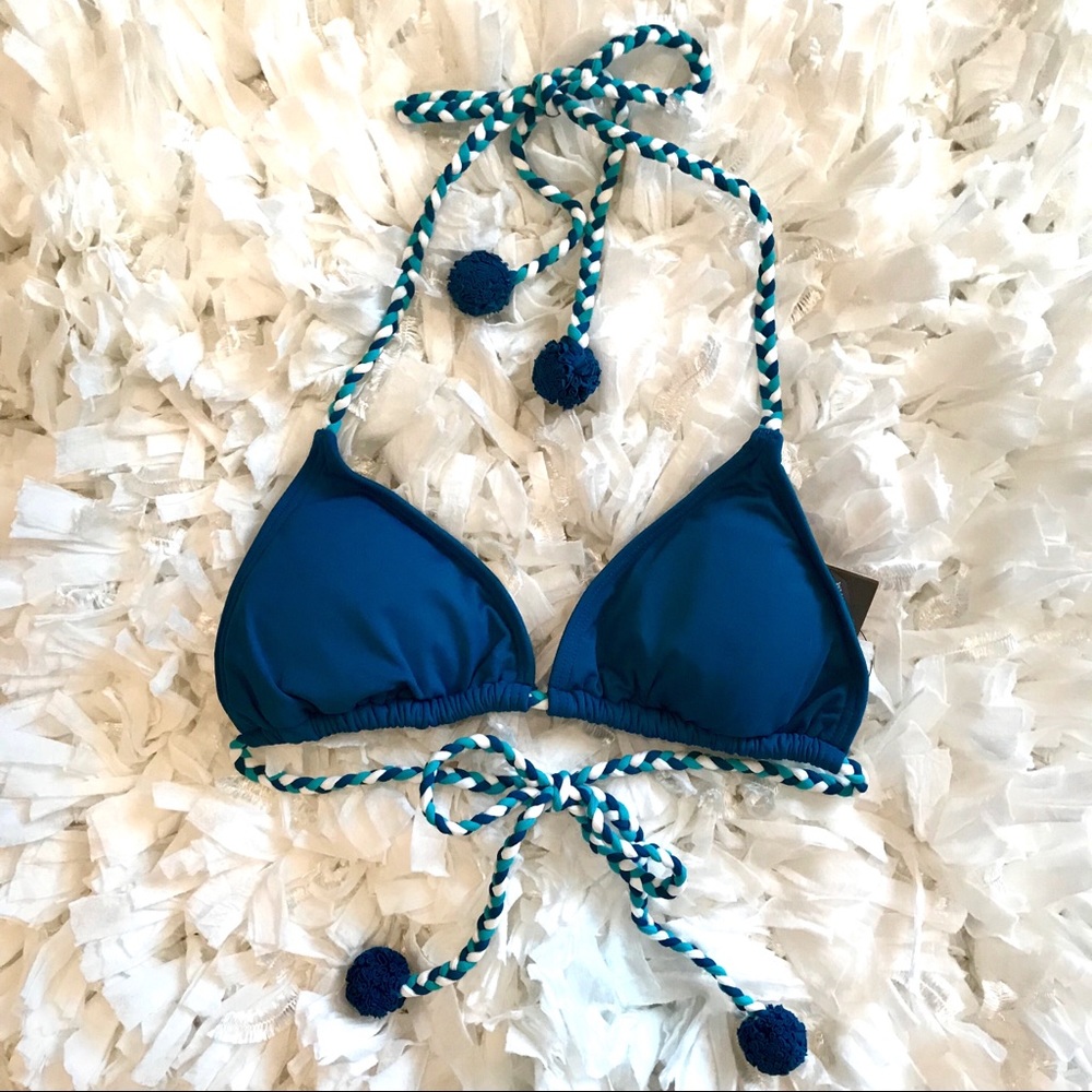Vince Camuto Braided Triangle Bikini Top Size S